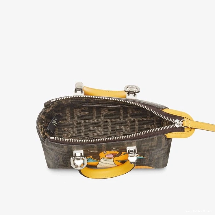 Cheap In Yellow Boston By Fabric The Dragon Mini Way Motif Brown Pokmon Bag Fendi FF 0823